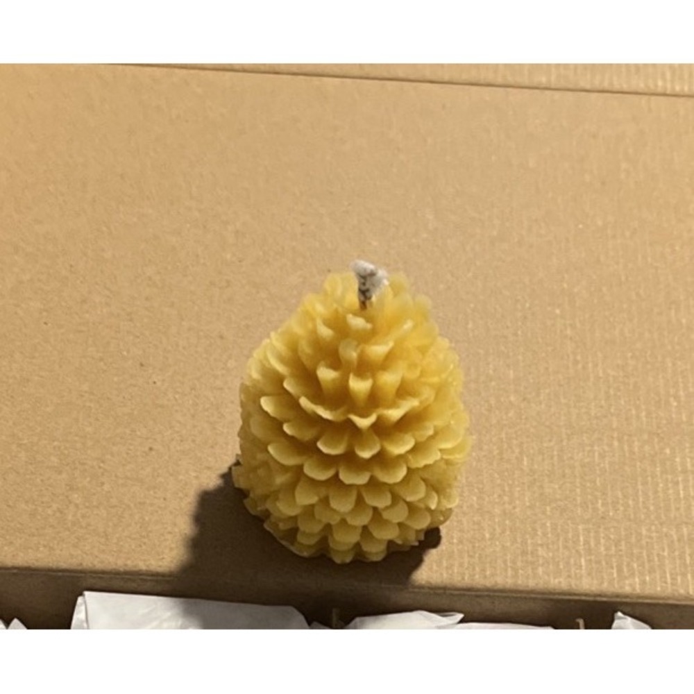 Aglary Natural Handmade Beeswax Pinecone Candles 2 1/2", 12 Pc.